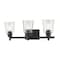Z-Lite Bohin 3 Light Vanity, Matte Black And Clear Seedy 464-3V-MB - alternate 1